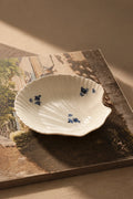 Tide Garden Blue-on-Ivory Ceramic Serving Bowl