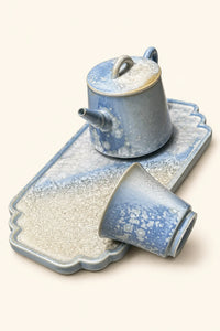 Moonlit Bloom Periwinkle Ceramic Tea Set