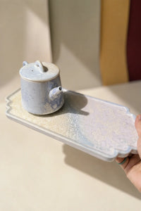 Moonlit Bloom Periwinkle Ceramic Tea Set