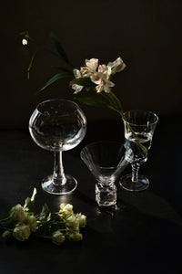 Moonlit Geometry Clear Glass Drinkware Set