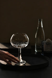 Moonlit Geometry Clear Glass Drinkware Set