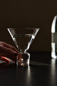 Moonlit Geometry Clear Glass Drinkware Set