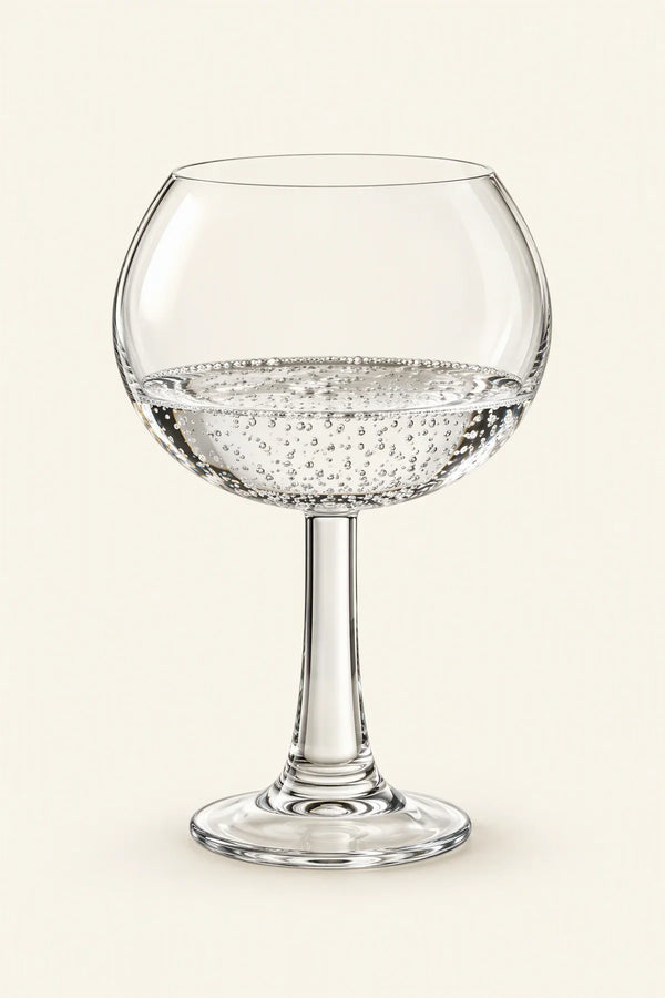 Moonlit Geometry Clear Glass Drinkware Set