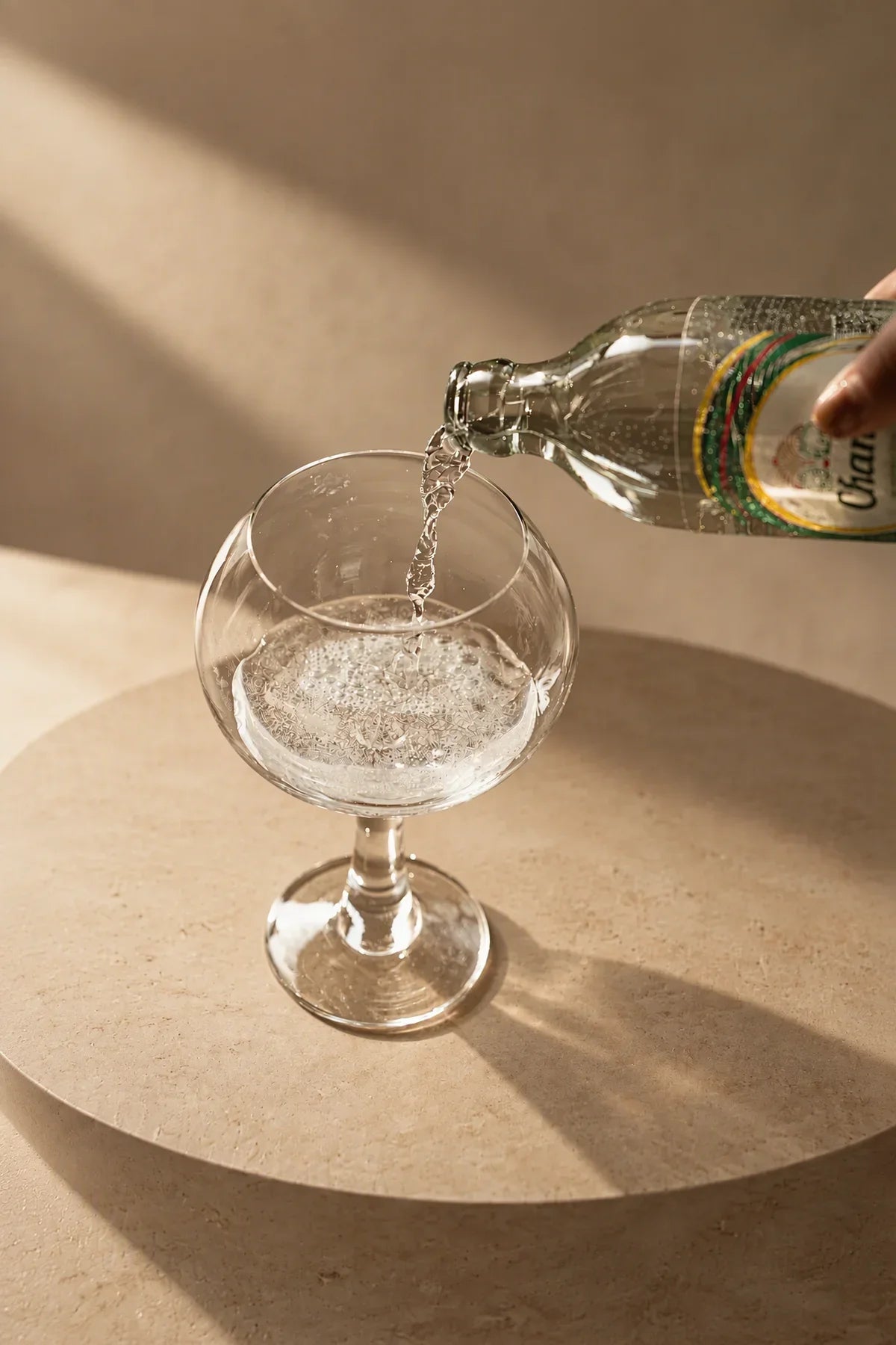 Moonlit Geometry Clear Glass Drinkware Set