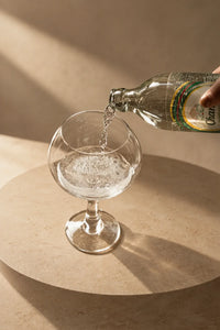 Moonlit Geometry Clear Glass Drinkware Set