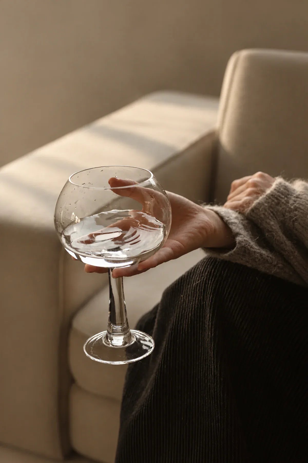 Moonlit Geometry Clear Glass Drinkware Set