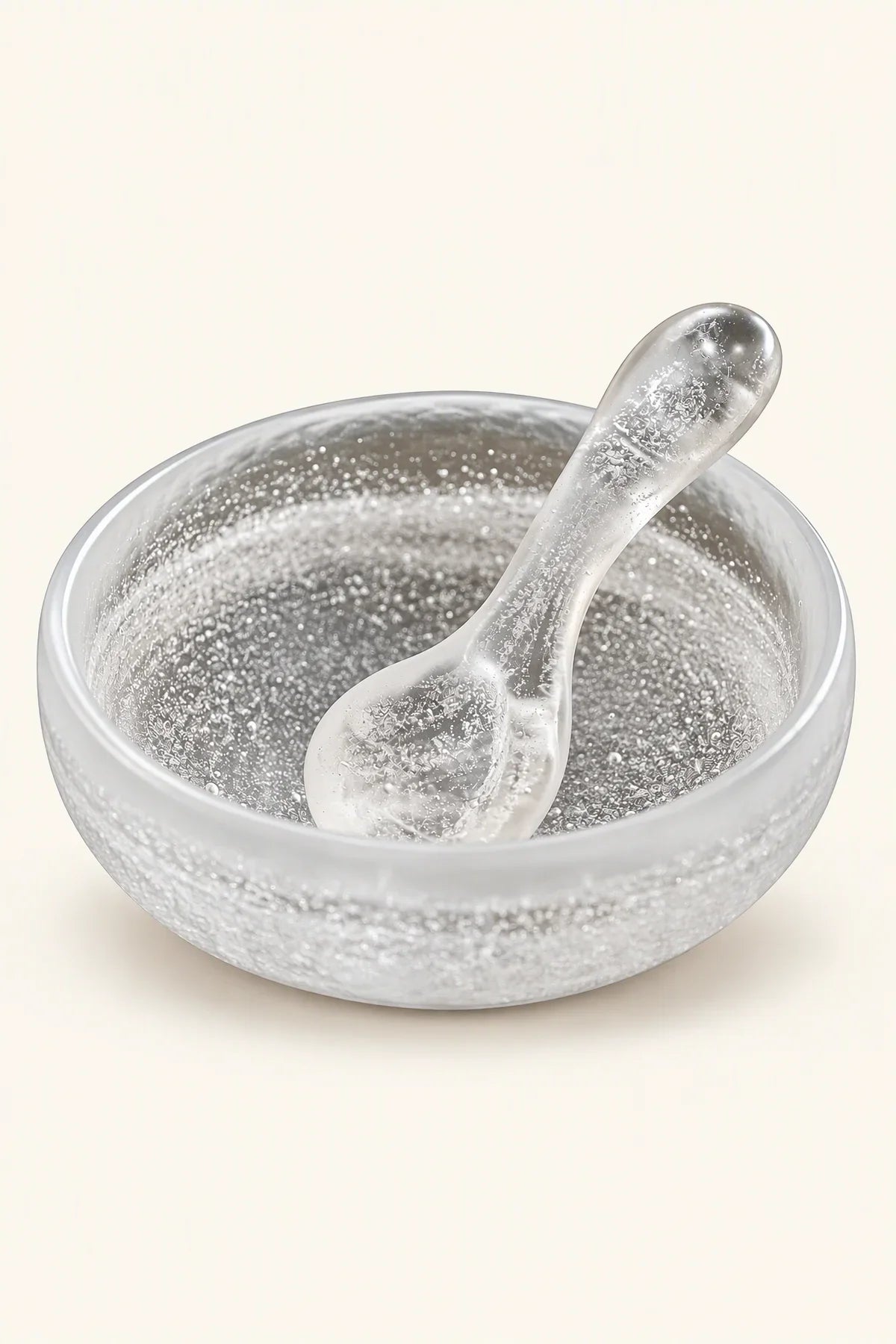 Moon Ice Frosted Glass Spoon