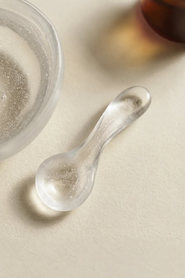 Moon Ice Frosted Glass Spoon