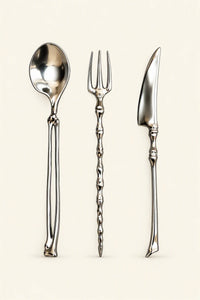 Anatomical Study Silver Stainless Steel Cutlery