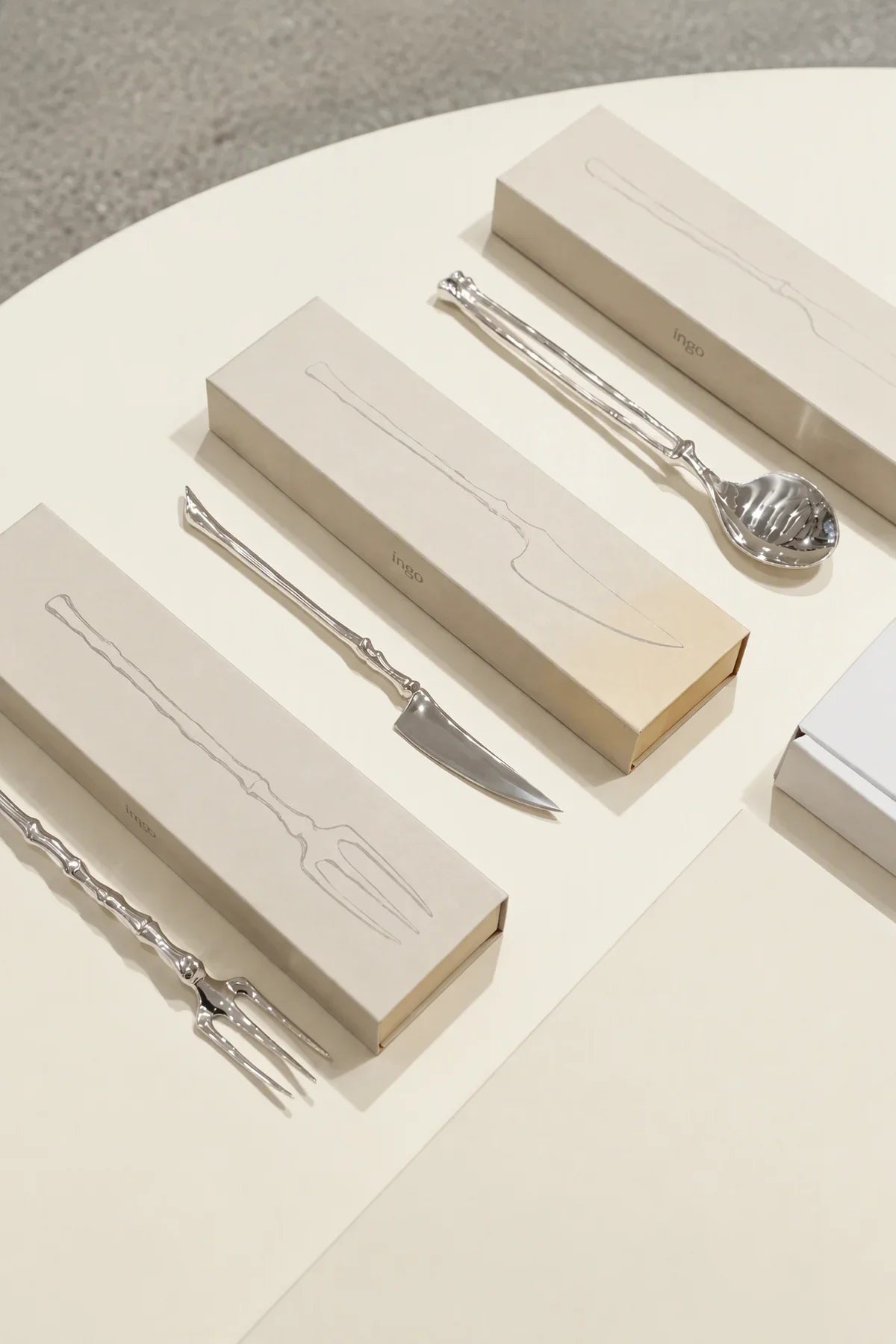Anatomical Study Silver Stainless Steel Cutlery