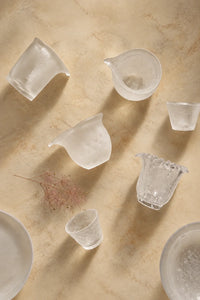 Cloud Pour Frosted Glass Tea Pitcher