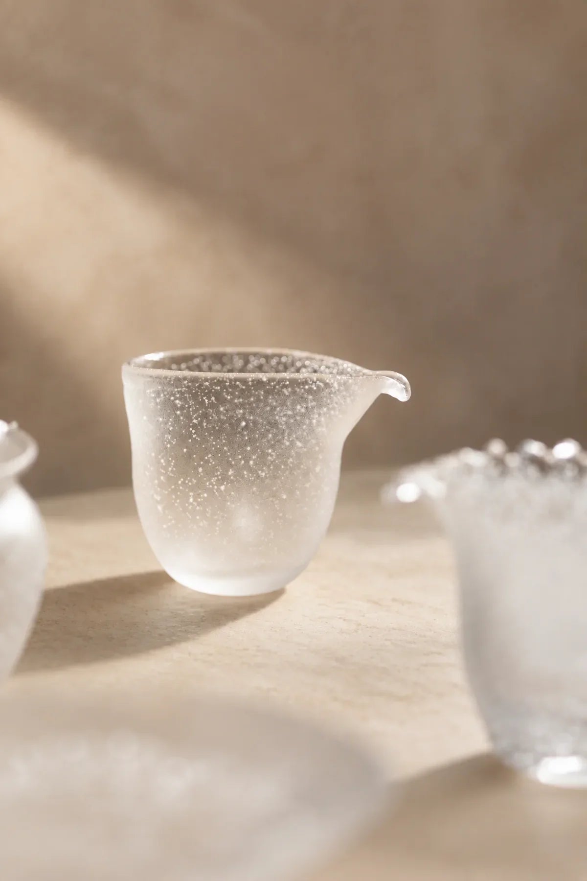 Cloud Pour Frosted Glass Tea Pitcher