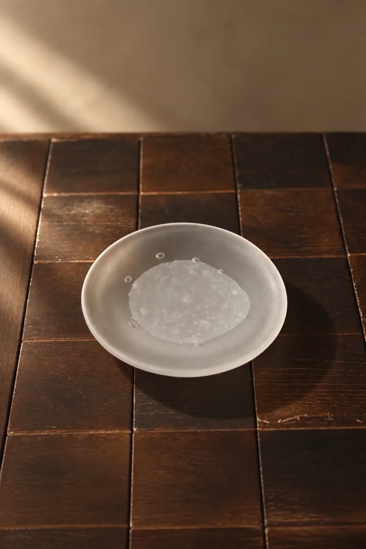 Snowmelt Frosted Clear Glass Tea Set