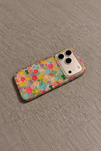Garden Party Glitter Resin Phone Case