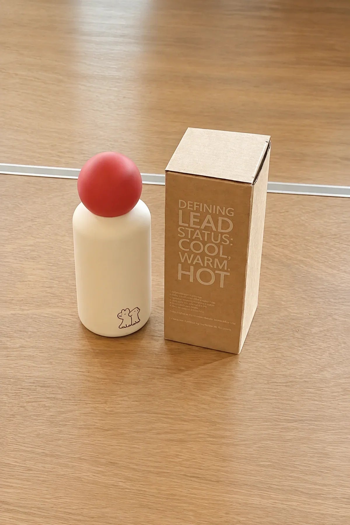Studio Picnic Cream Stainless-Steel Water Bottle
