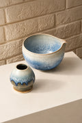 Dawn Tide Blue-Pink Ceramic Matcha Set