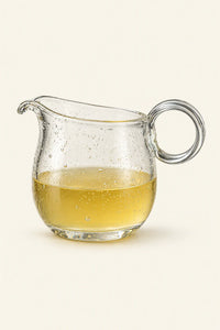 Rain Study Clear Glass Pitcher and Cup Set