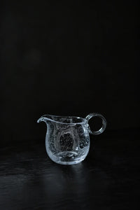 Rain Study Clear Glass Pitcher and Cup Set