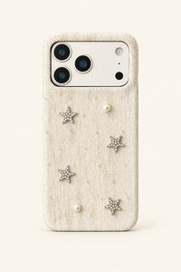 Dreamy Light Cream Fabric Phone Case