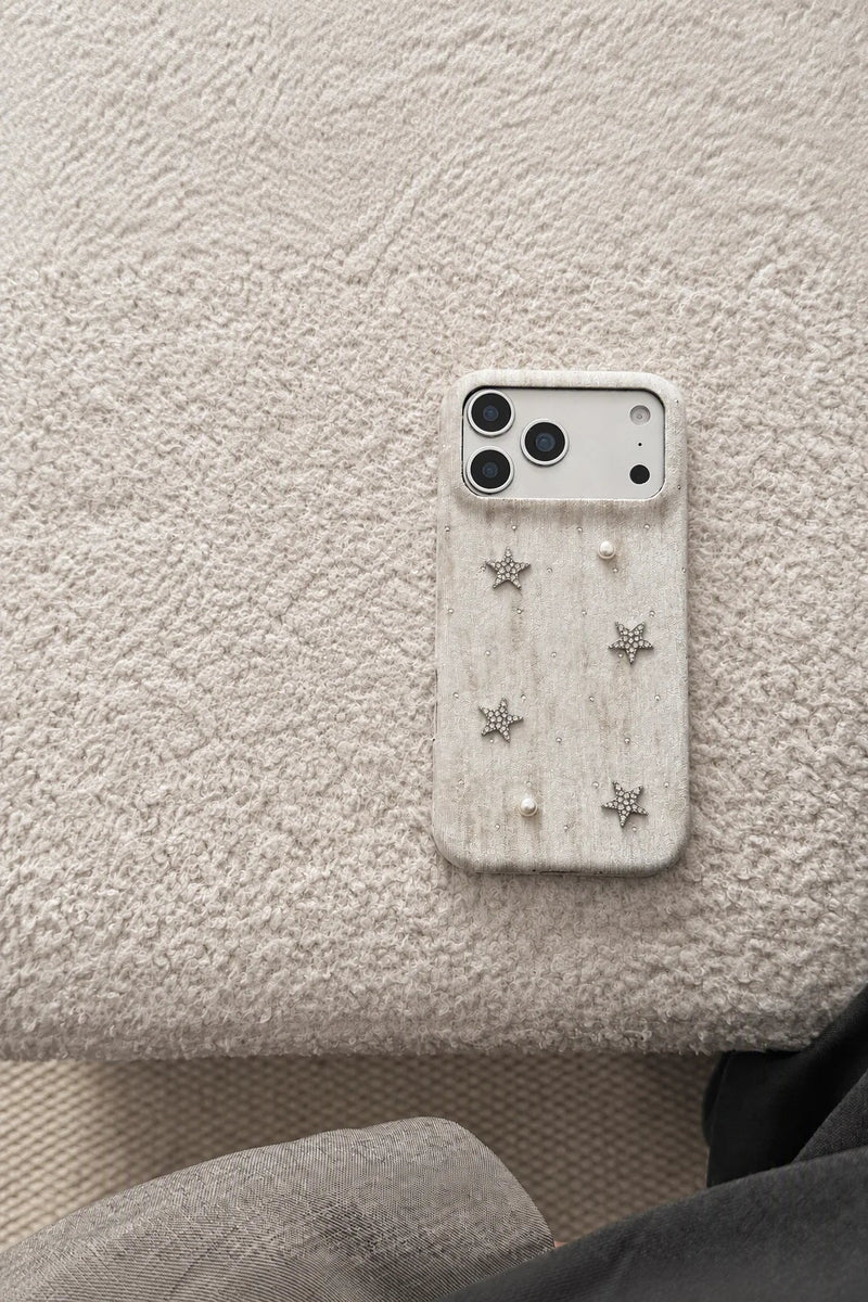 Dreamy Light Cream Fabric Phone Case