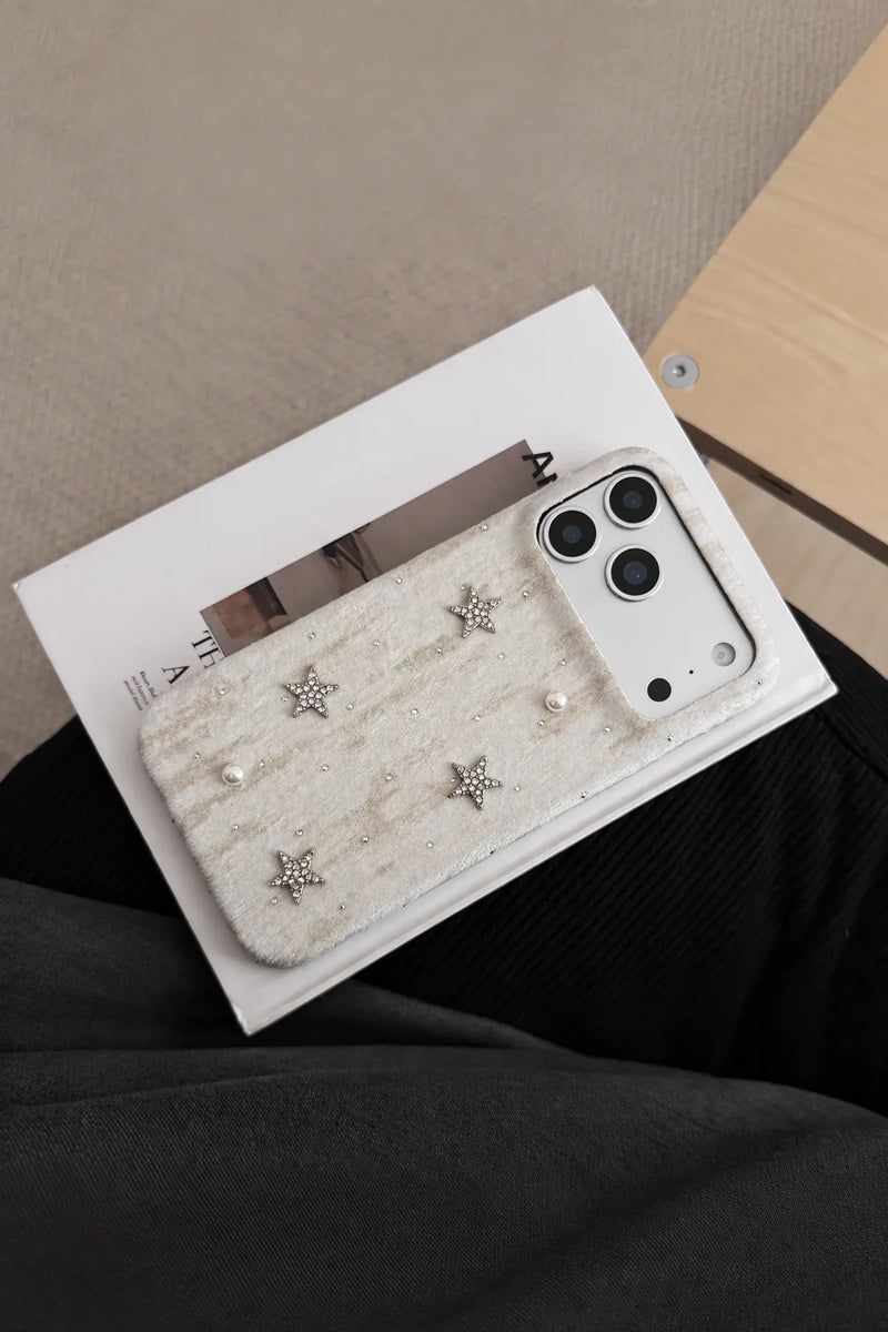 Dreamy Light Cream Fabric Phone Case