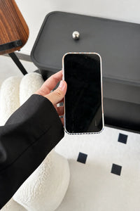 Mixed Signals Brown and Blue Striped Phone Case