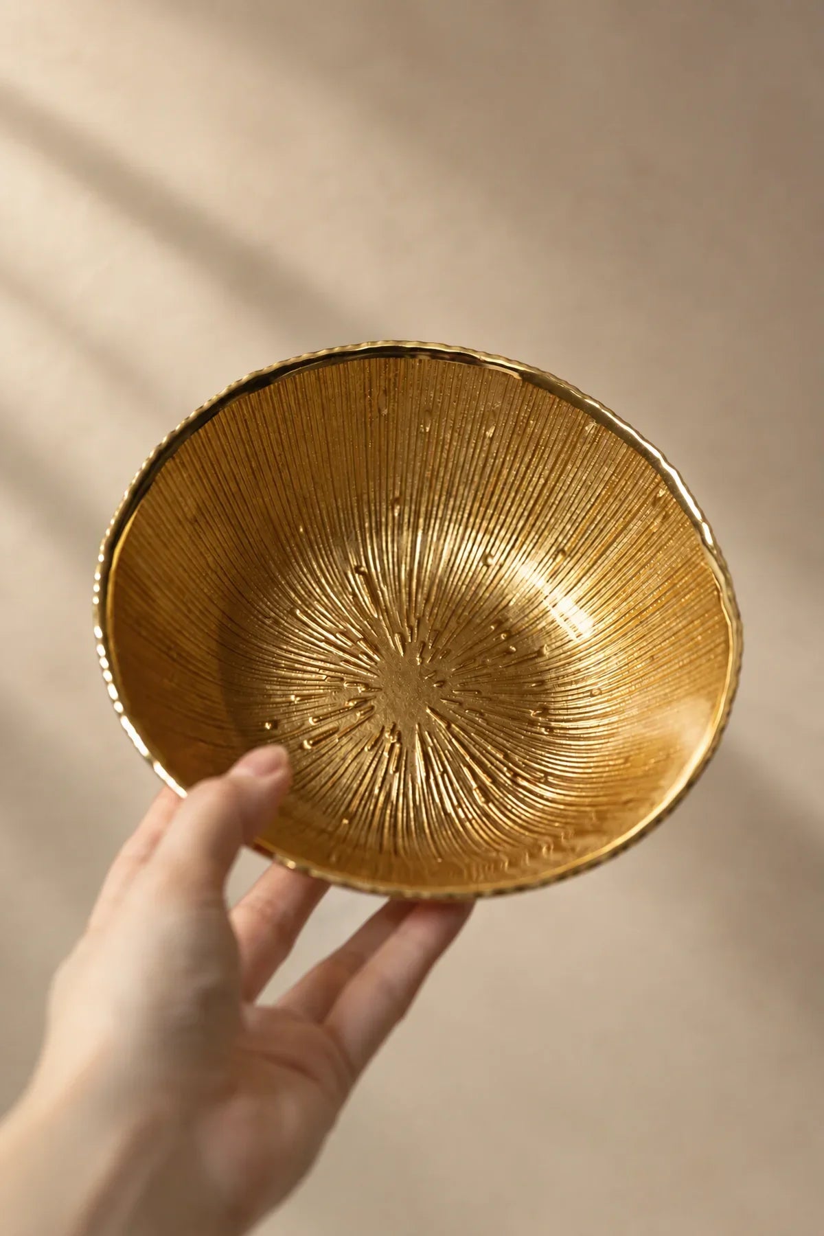 Solar Flare Gold Glass Dinnerware Set