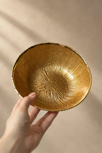 Solar Flare Gold Glass Dinnerware Set