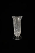 Smoke Current White-Swirl Glass Flower Vase