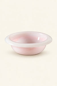 Soft Orbit Pastel Glass Dessert Bowl