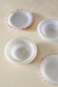 Soft Orbit Pastel Glass Dessert Bowl