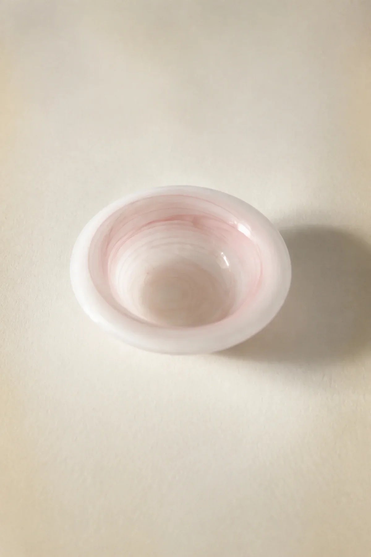 Soft Orbit Pastel Glass Dessert Bowl