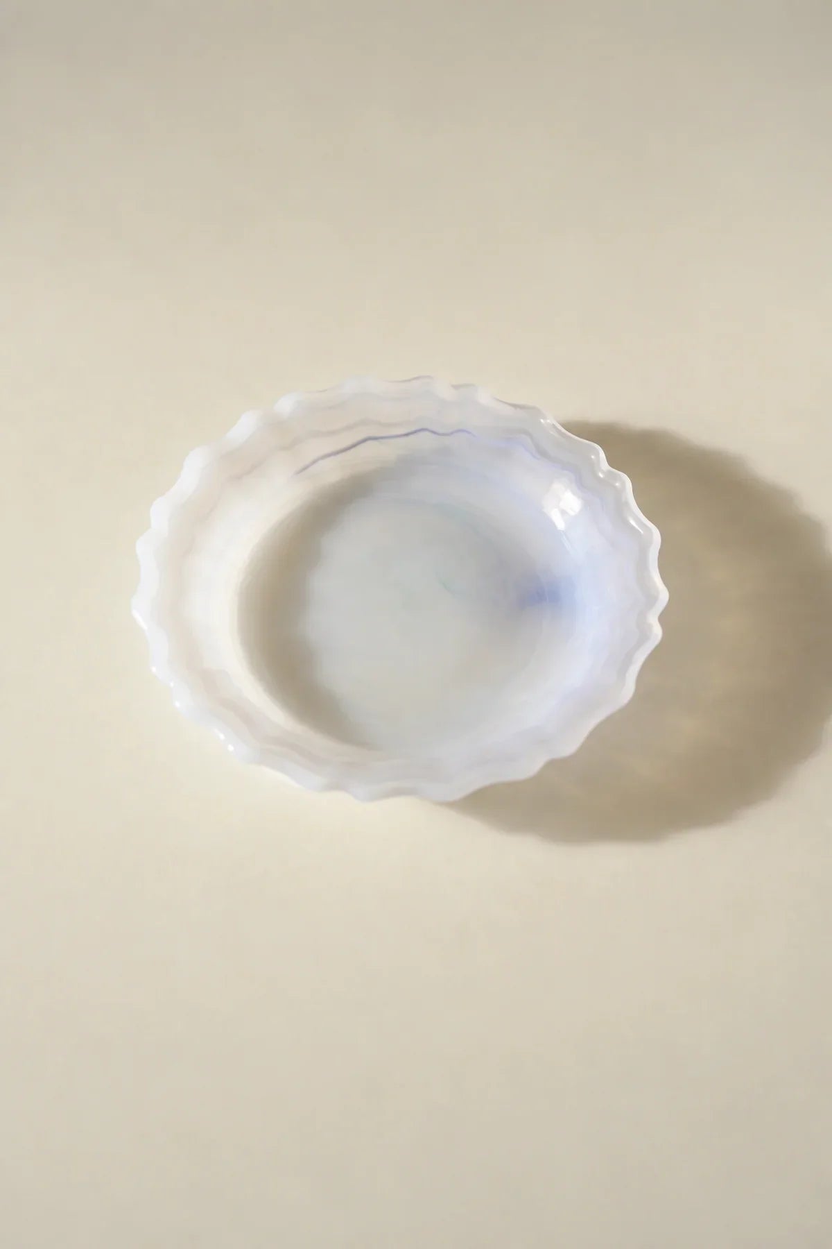Soft Orbit Pastel Glass Dessert Bowl