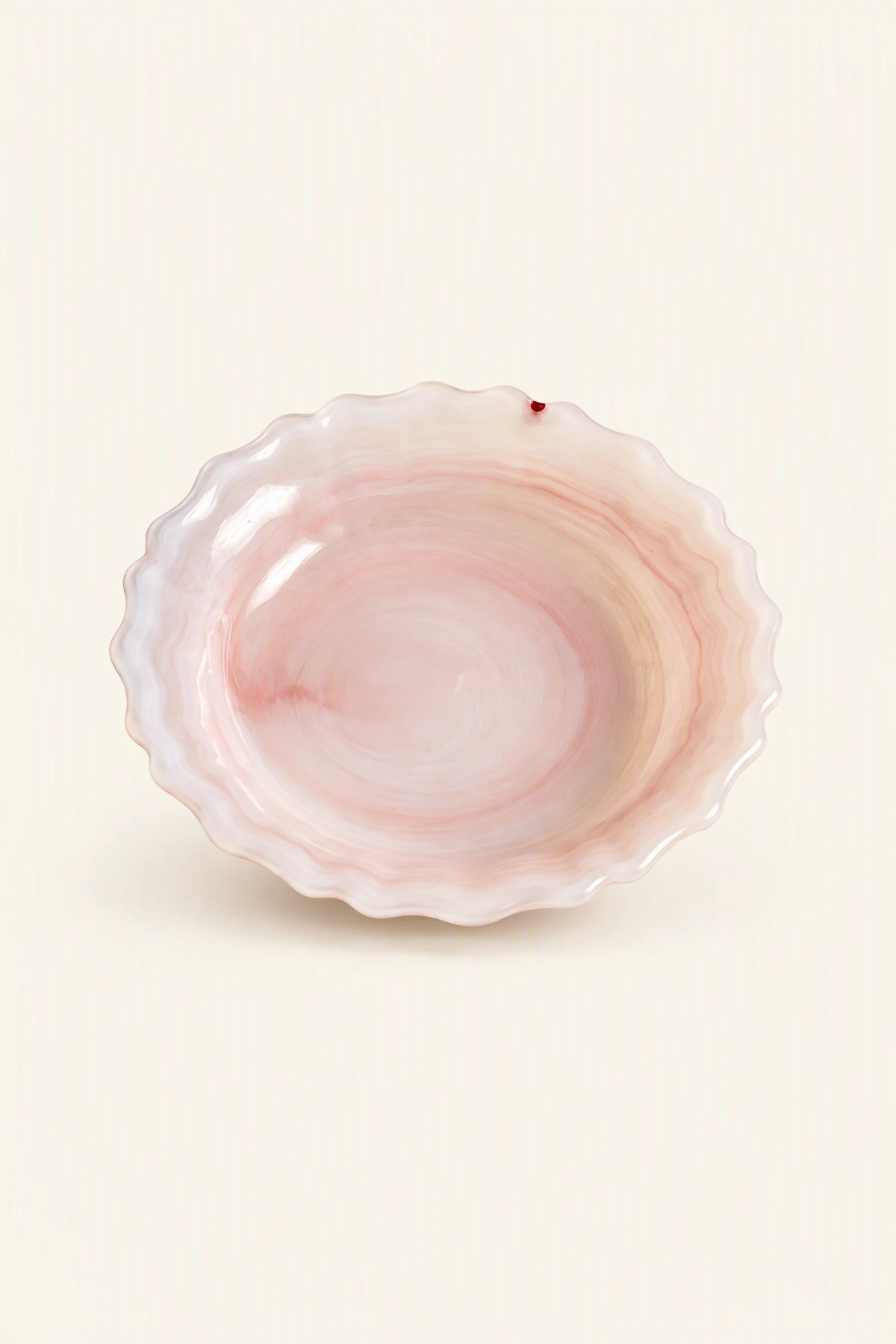 Soft Orbit Pastel Glass Dessert Plate