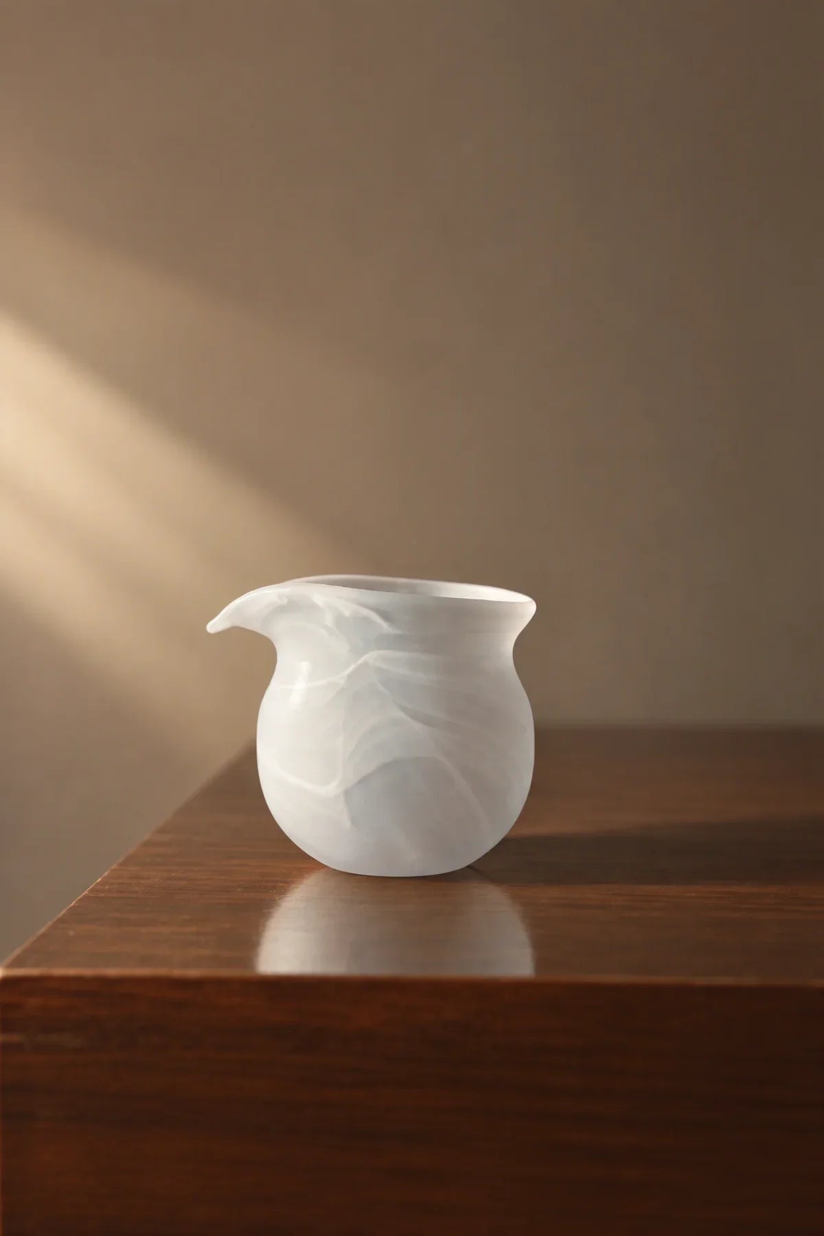 Mist Ritual Frosted White Glass Tea Set
