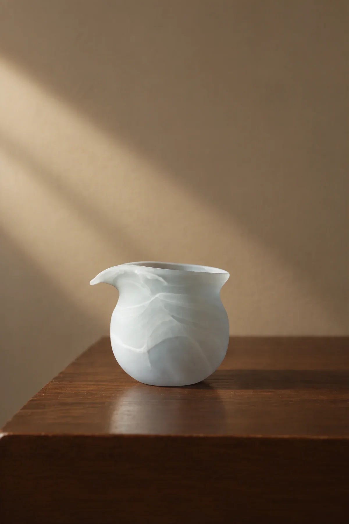 Mist Ritual Frosted White Glass Tea Set