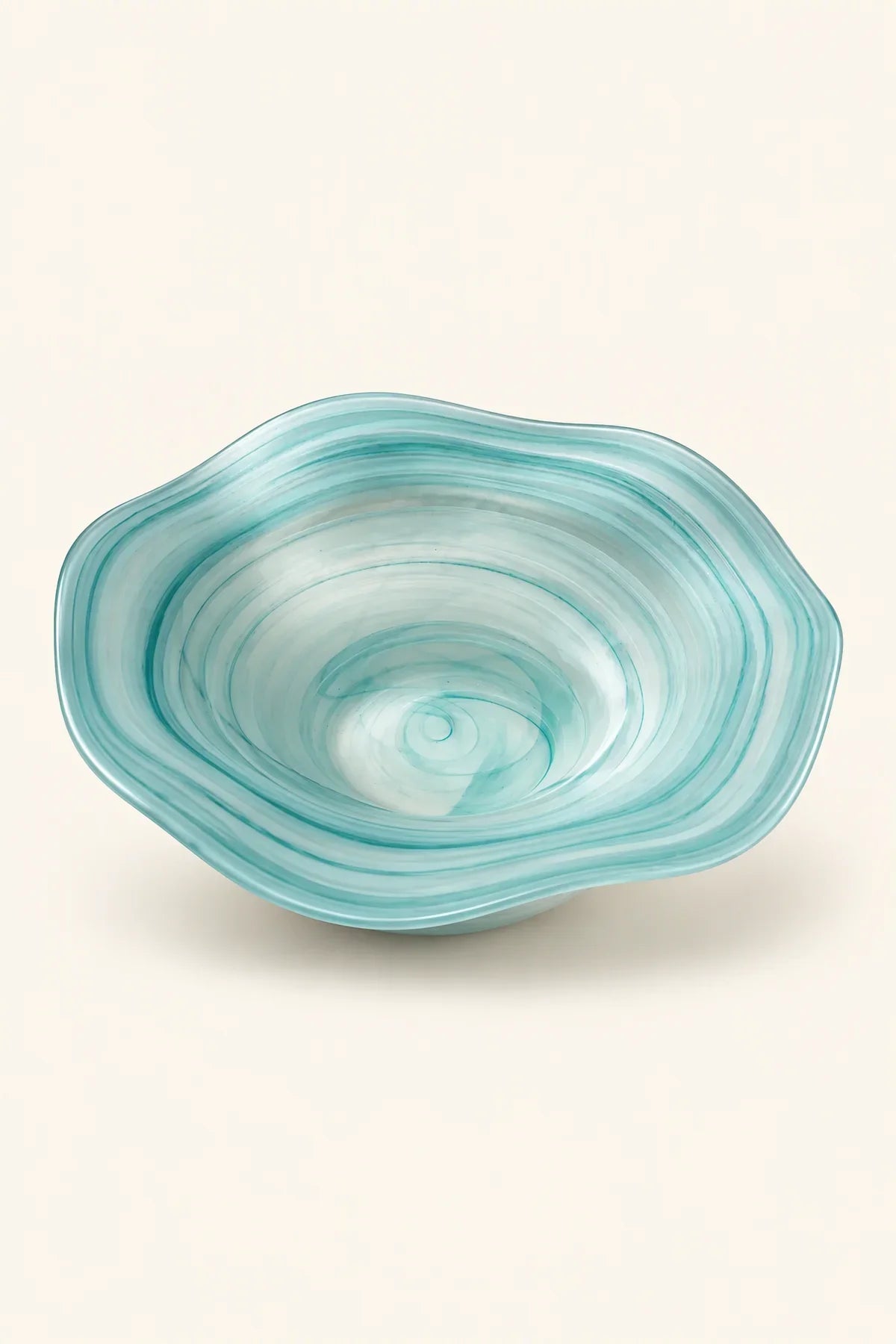 Tide Pool Pastel Glass Serving Bowl
