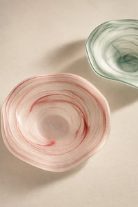 Tide Pool Pastel Glass Serving Bowl