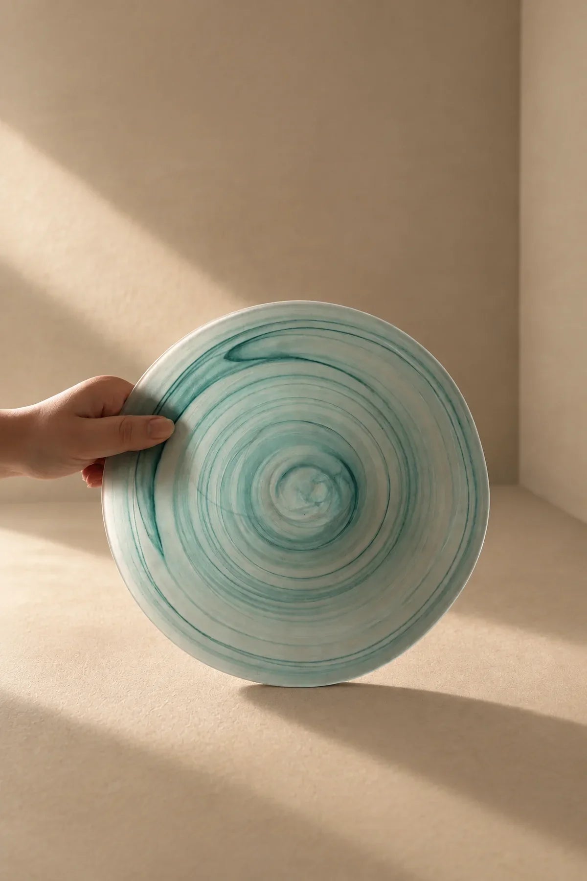 Tide Pool Pastel Glass Serving Bowl
