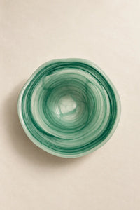 Tide Pool Pastel Glass Serving Bowl