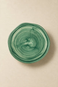 Tide Pool Pastel Glass Serving Bowl