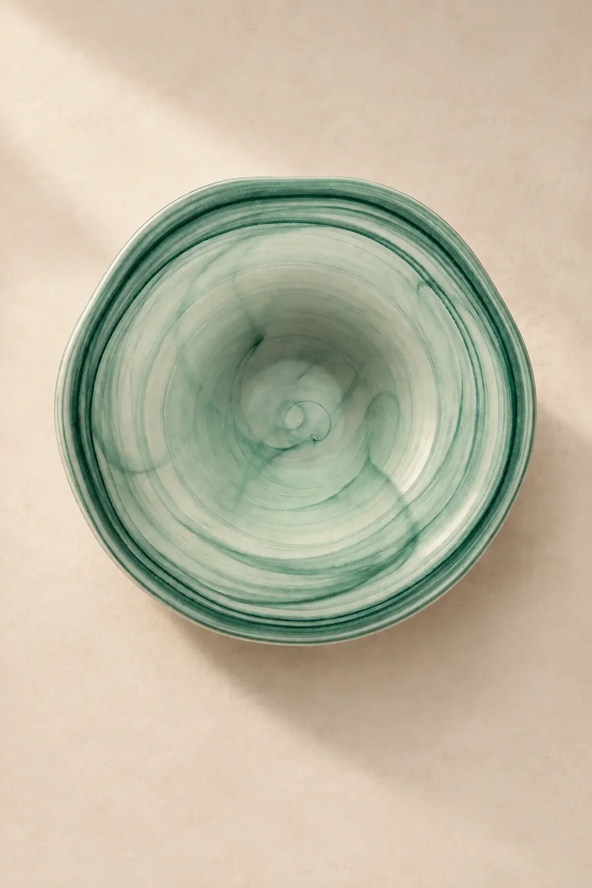 Tide Pool Pastel Glass Serving Bowl