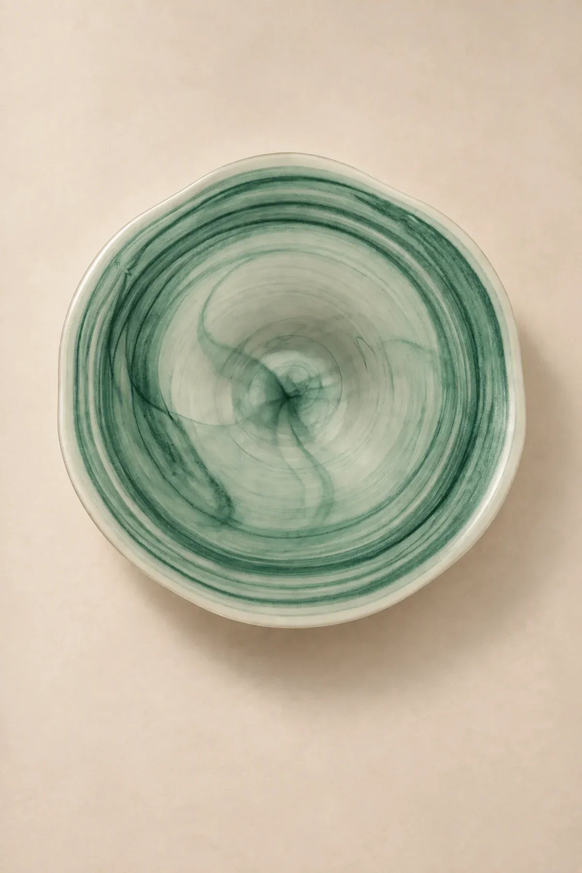 Tide Pool Pastel Glass Serving Bowl