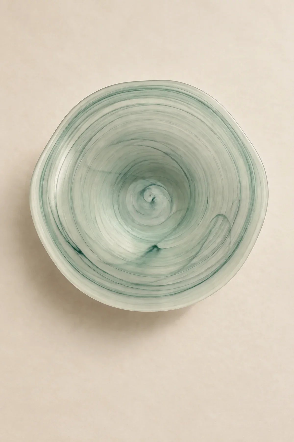 Tide Pool Pastel Glass Serving Bowl
