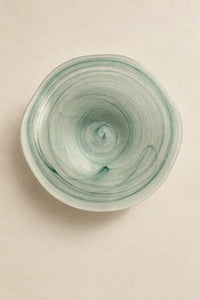 Tide Pool Pastel Glass Serving Bowl