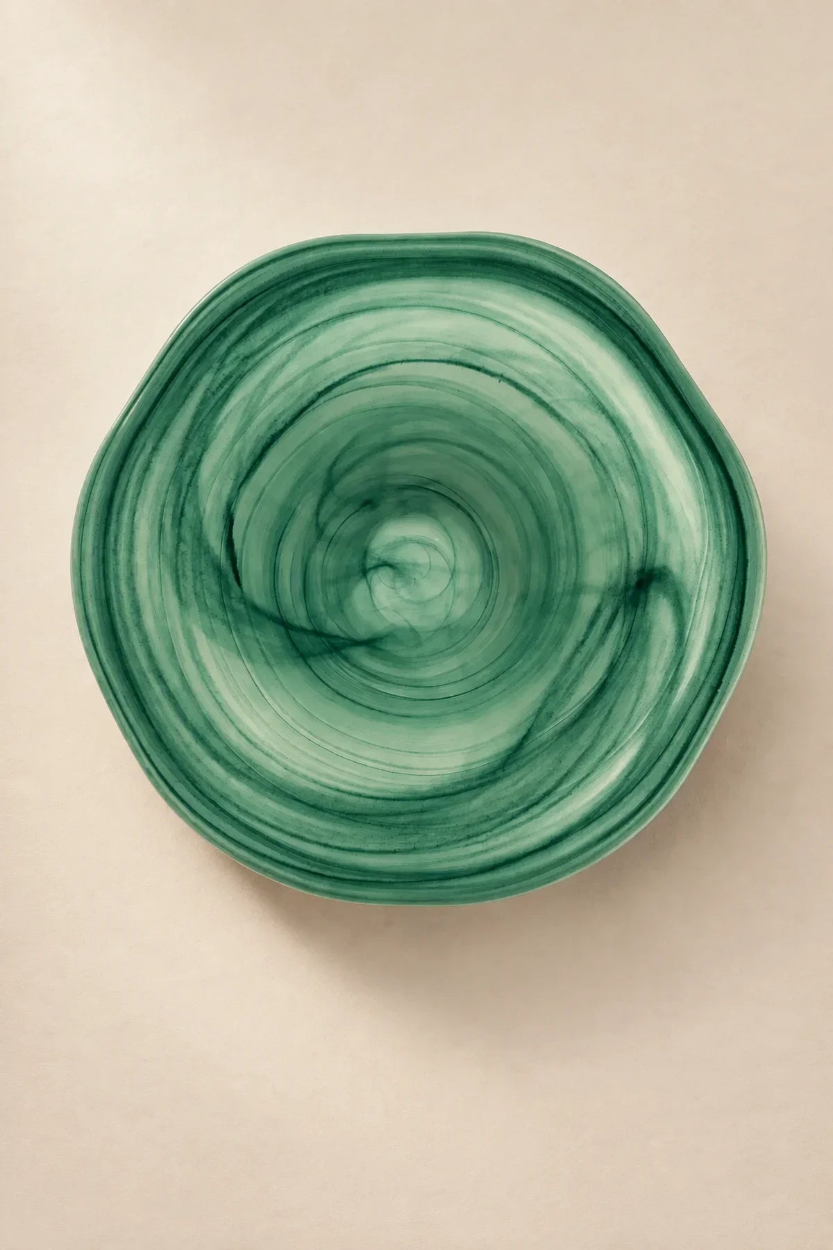 Tide Pool Pastel Glass Serving Bowl