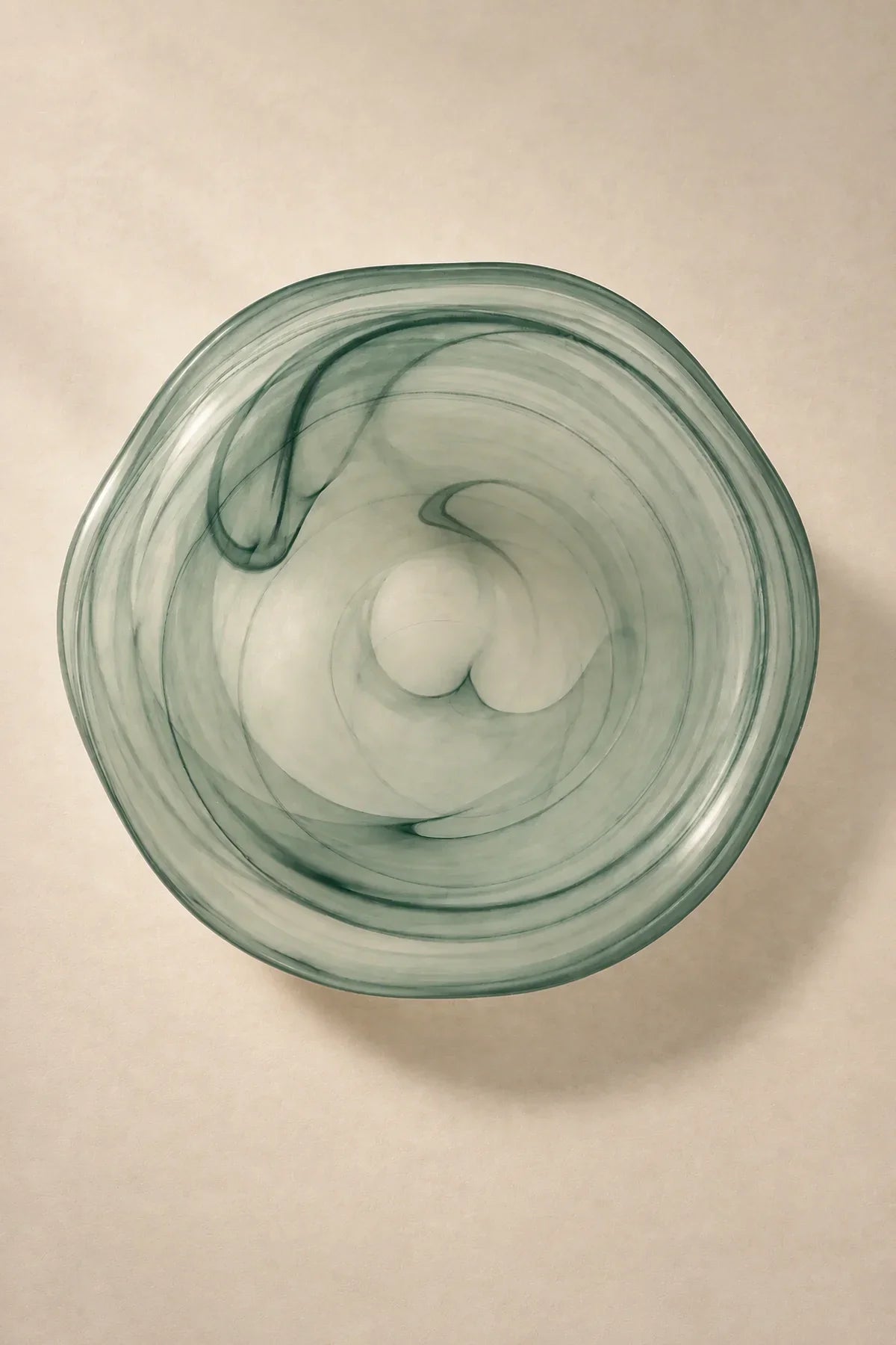 Tide Pool Pastel Glass Serving Bowl
