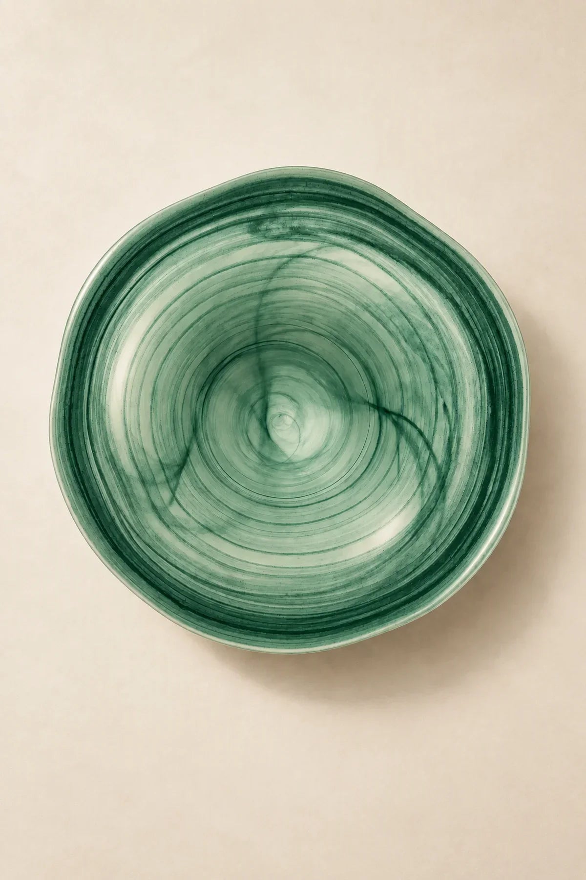 Tide Pool Pastel Glass Serving Bowl