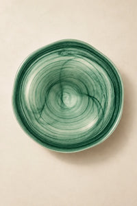 Tide Pool Pastel Glass Serving Bowl