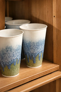 Glacier Tide Blue-Green Ceramic Cup